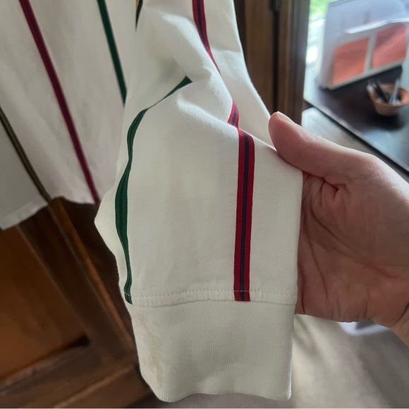 GUESS Striped Long-Sleeved Top Size Medium - Picture 6 of 7